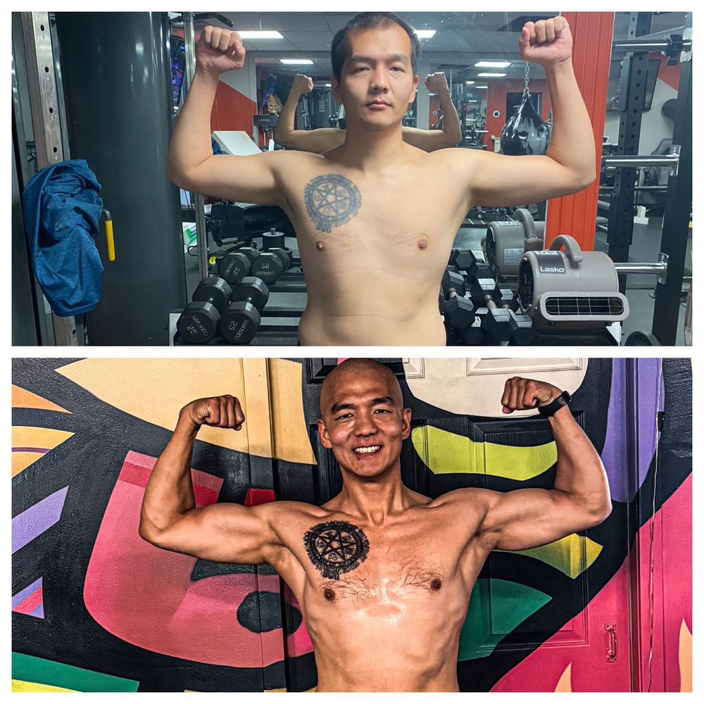 Before and after transformation of an Incinerate client: recomposition